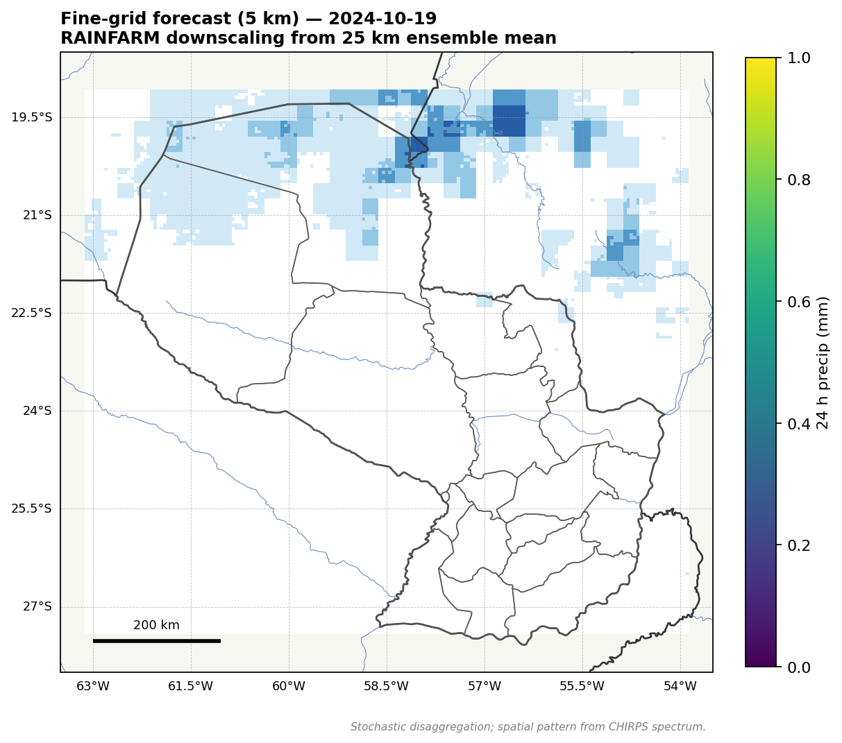 Fine-grid forecast for 2024-10-19