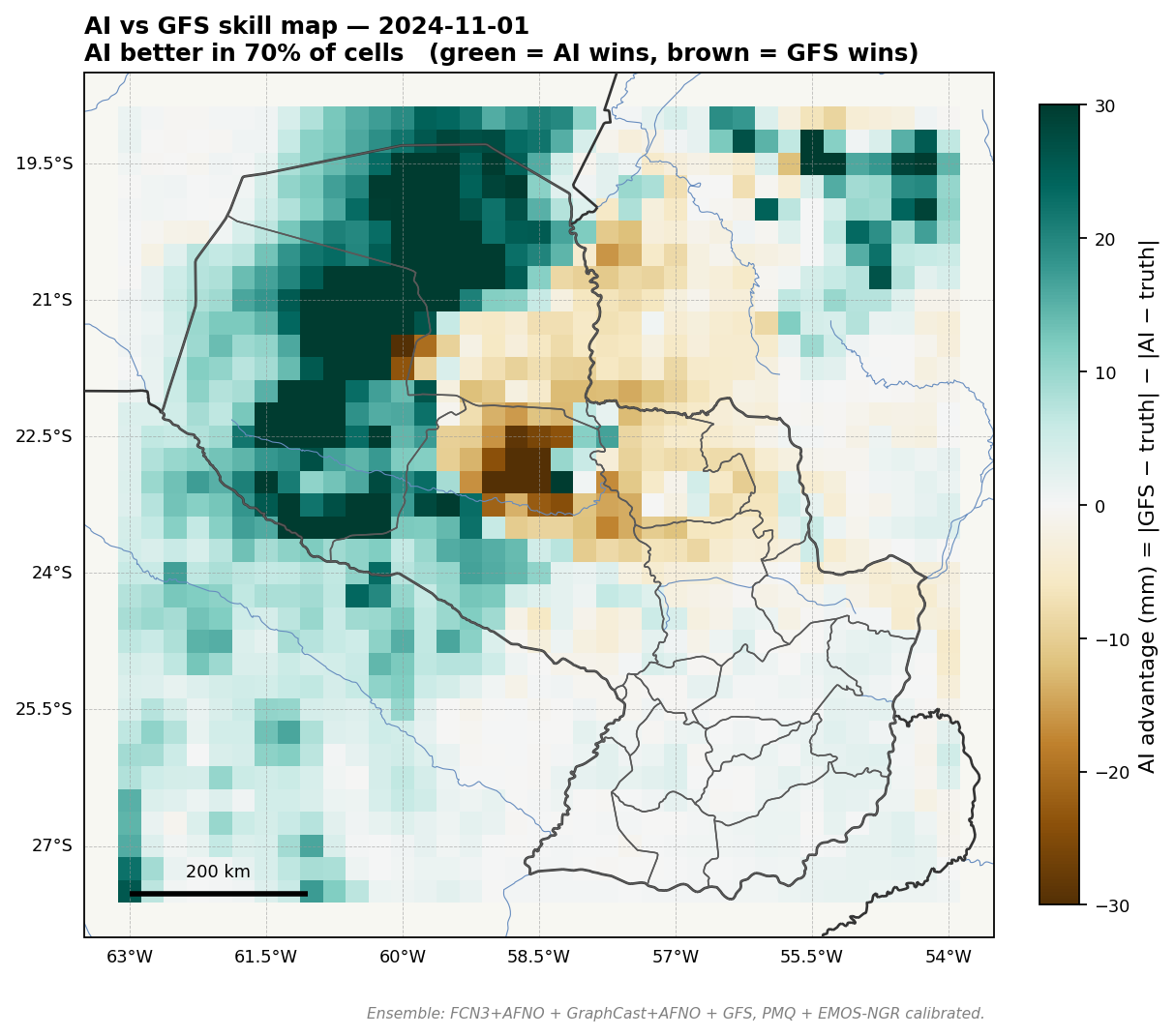 GFS delta for 2024-11-01