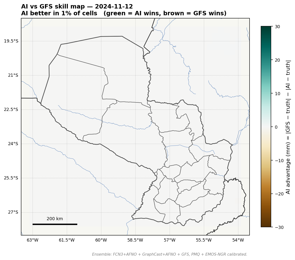 GFS delta for 2024-11-12