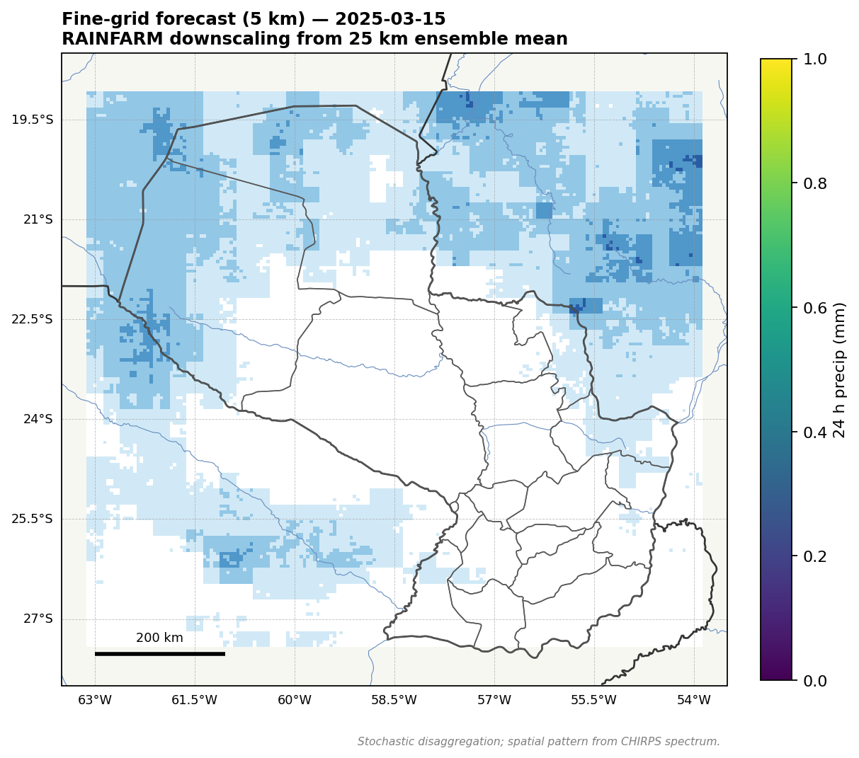 Fine-grid forecast for 2025-03-15